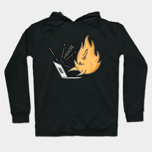 The fire is working Hoodie